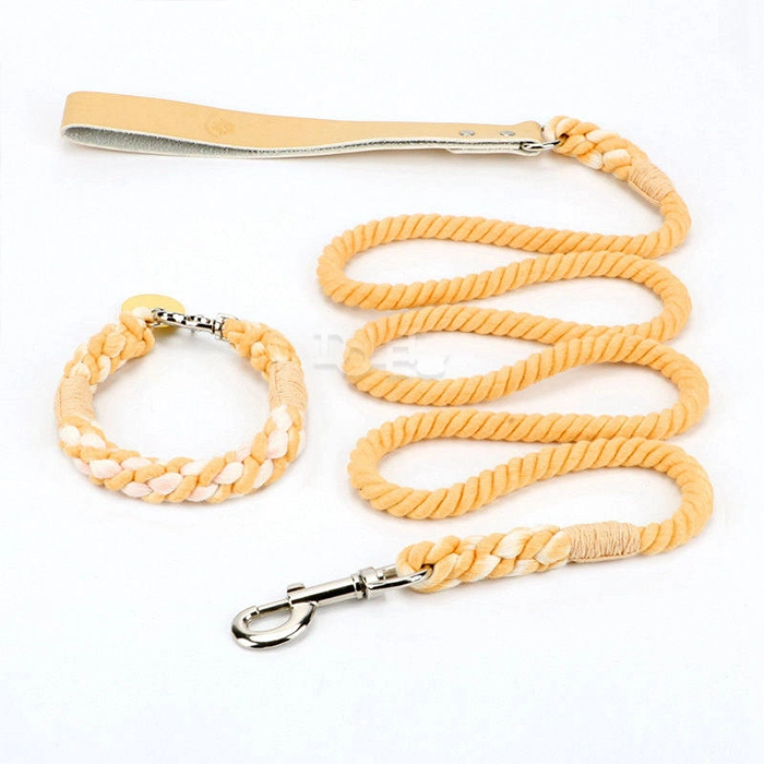 Rope Dog Collar and Leash